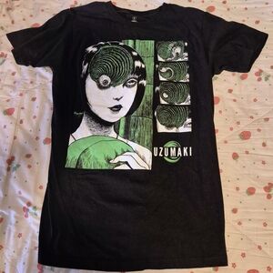 Black Uzumaki Graphic T-Shirt